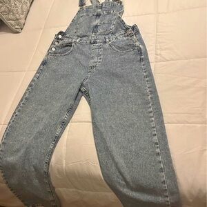 We The Free Light Blue Denim Overalls